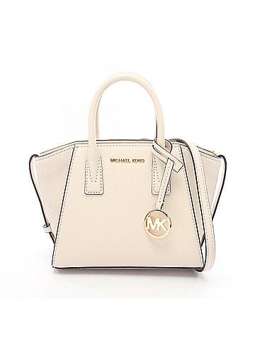Michael Kors Michael Kors Avril Extra Small Satchel Handbag, Leather Suede, Women's, Ivory (35F4G4VC0L) (view 1)