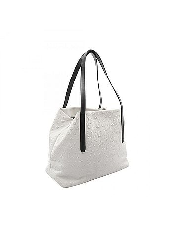 Jimmy Choo Jimmy Choo Sofia M Star Embossed Tote Bag Handbag Leather Women's White/Black (view 2)