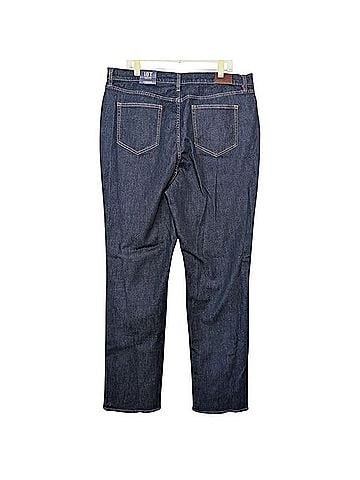 Lands' End High Rise Straight Leg Jeans (view 2)