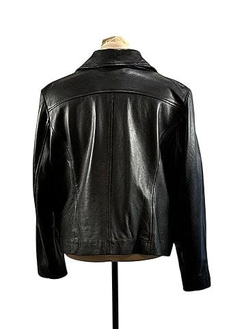 Halogen Leather Moto Jacket Leather Jacket (view 2)