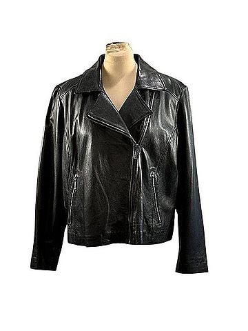 Halogen Leather Moto Jacket Leather Jacket (view 1)