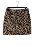 Akaiv Zebra Print Tan Black Formal Skirt Size S - photo 1