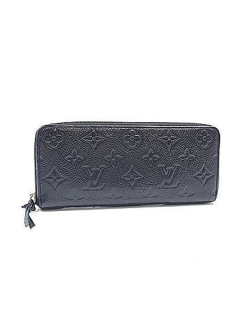 Louis Vuitton Louis Vuitton Round Long Wallet, Monogram Empreinte, Portefeuille Clemence, Women's, M60171, Noir (Black) (view 2)