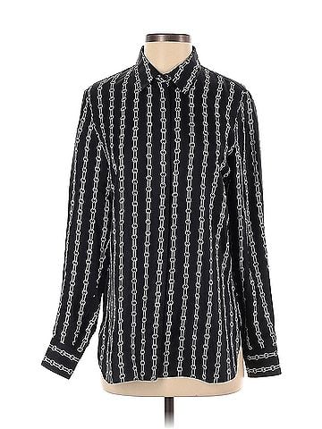 Theory Theory Long Sleeve Silk Top (view 1)