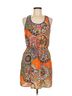 THML 100% Polyester Paisley Orange Thml Casual Dress Size M - photo 1