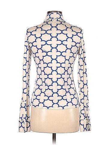 Pink Tartan Pink Tartan Long Sleeve Silk Top (view 2)
