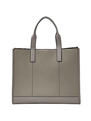 Michael Kors Michael Kors women's handbag, leather tote bag, gray. (view 2)