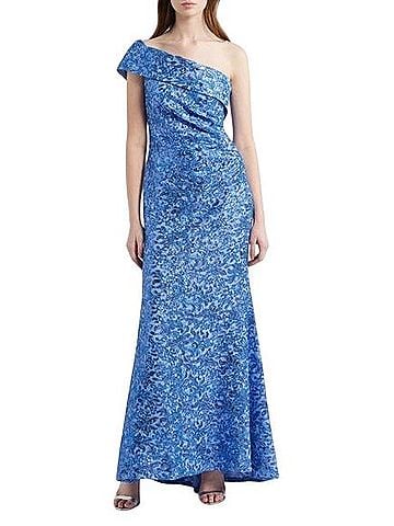 Eliza J One-Shoulder Gown Cocktail Dress (view 1)