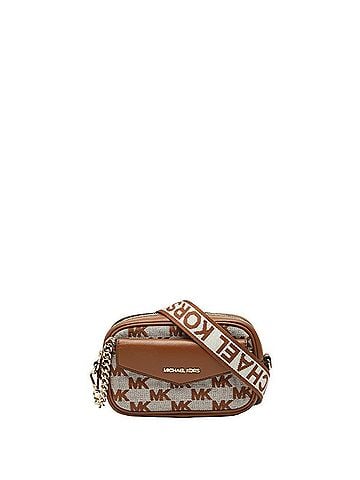 Michael Kors Michael Kors Logo MAISIE 2-in-1 Camera Crossbody Shoulder Bag, Brown Canvas Leather, Women's. (view 1)