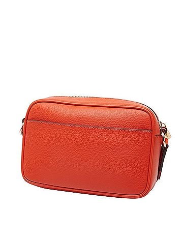 Michael Kors Michael Kors JET SET TRAVEL Crossbody Shoulder Bag, Orange Leather, Women's (view 2)