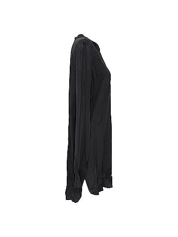 Joseph Joseph Mini Shirt Dress in Black Silk (view 2)