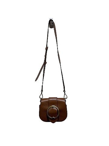 Ralph Lauren Polo Ralph Lauren LENNOX Pebbled Leather Shoulder Bag, Brown, Women's (view 2)