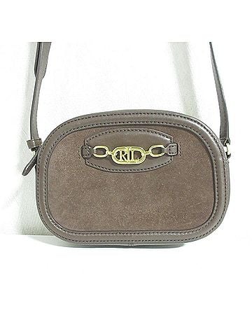 Ralph Lauren Ralph Lauren LAUREN RALPH Suede Shoulder Bag with Logo Chain Hardware, Brown, Women's (view 1)