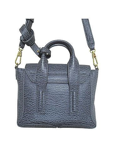 3.1 Phillip Lim 3.1 Phillip Lim Leather 2-Way Mini Satchel Bag, Handbag/Shoulder Gray with Gold Hardware, Women's (view 2)