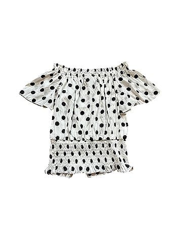 INC International Concepts Short Sleeve Blouse (view 1)