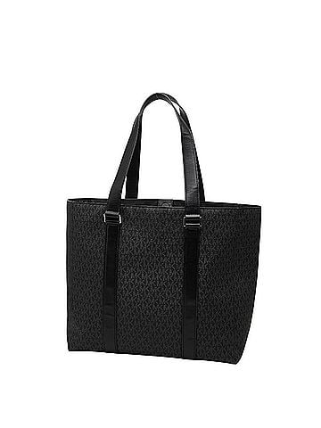 Michael Kors Michael Kors MK Signature Tote Bag Handbag 37F1LCOT3B Black Leather Men's (view 2)