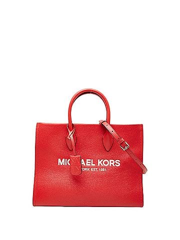 Michael Kors Michael Kors MIRELLA EW Tote Medium Handbag Bag Shoulder 2WAY Red Leather Women's (view 1)