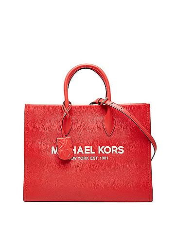 Michael Kors Michael Kors MIRELLA EW Tote Medium Bag Handbag Shoulder 2WAY Red Leather Women's (view 1)