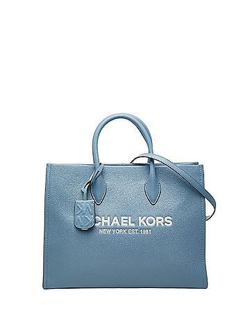 Michael Kors Michael Kors MIRELLA EW Tote Medium Bag Handbag Shoulder 2WAY Blue Leather Women's (view 1)
