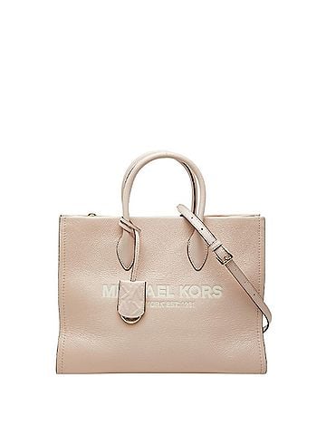 Michael Kors Michael Kors MIRELLA EW Tote Medium Handbag Shoulder Bag 2-Way Pink Leather Women's (view 1)