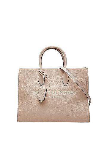 Michael Kors Michael Kors MIRELLA EW Tote Medium Handbag Shoulder Bag 2-Way Light Pink Leather Women's (view 1)