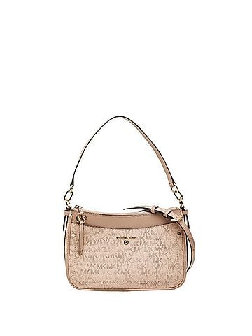 Michael Kors Michael Kors MK Signature Handbag Shoulder Bag 2-Way 32S1GT9C8B Pink Leather Women's (view 1)