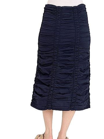 XCVI Double Shirred Panel Skirt Casual Skirt (view 2)