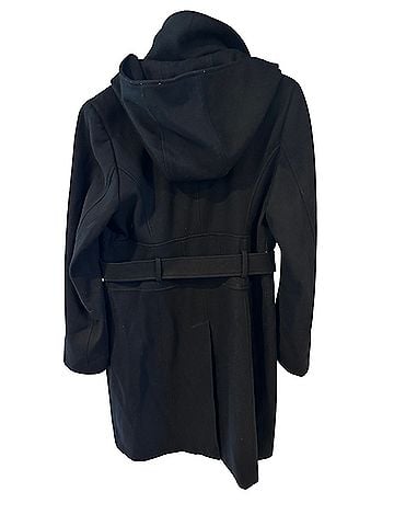 Calvin Klein Black Belted Trench Coat Trenchcoat (view 2)