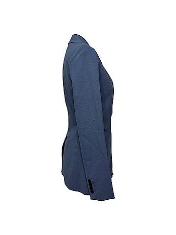 Theory Theory Single-Breasted Blazer in Navy Blue Wool (view 2)