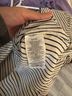 Tory Burch Stripes White Blue Long Sleeve Button-Down Shirt Size 0 - photo 4