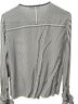 Tory Burch Stripes White Blue Long Sleeve Button-Down Shirt Size 0 - photo 2