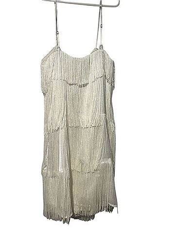 Abercrombie & Fitch Fringe Mini Dress Cocktail Dress (view 2)