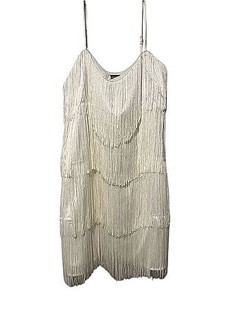 Abercrombie & Fitch Fringe Mini Dress Cocktail Dress (view 1)