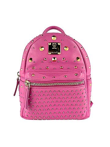 MCM MCM Backpack, Leather, Metal, Pink Gold, Women's, z9383 (view 1)