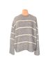 & Other Stories Stripes Gray Ivory Wool Pullover Sweater Size L - photo 1