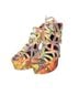 Scene 100% Coated Canvas Tie-dye Multi Color Heels Size 8 1/2 - photo 1