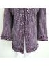 Alfred Dunner Tweed Purple White Jacket Size 12 - photo 5
