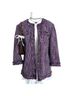 Alfred Dunner Tweed Purple White Jacket Size 12 - photo 1