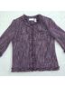 Alfred Dunner Tweed Purple White Jacket Size 12 - photo 9