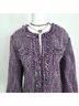 Alfred Dunner Tweed Purple White Jacket Size 12 - photo 4