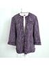 Alfred Dunner Tweed Purple White Jacket Size 12 - photo 15
