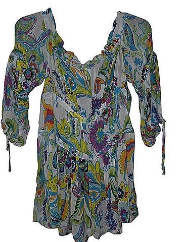 Maeve Vibrant Paisley Viscose Blouse Long Sleeve Blouse (view 2)
