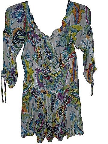 Maeve Vibrant Paisley Viscose Blouse Long Sleeve Blouse (view 1)