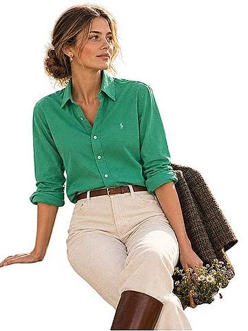 Ralph Lauren Ralph Lauren Collared Button Down Shirt Long Sleeve Button-Down Shirt (view 2)