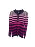 Liz Claiborne 100% Cotton Stripes Blue Pink Pullover Sweater Size S - photo 1