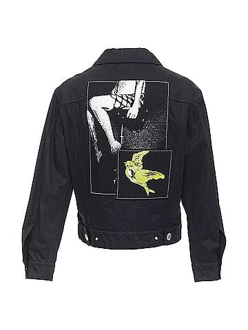 Miu Miu Miu Miu Sequin Black Denim Jacket (view 1)