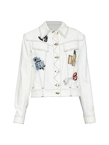 Louis Vuitton Louis Vuitton Denim Embroidered Coat (view 1)
