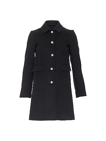 Gucci Gucci Black Wool Pearl Button Coat (view 1)