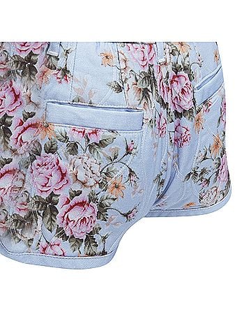 Dsquared2 Dsquared2 Floral Quilted Cotton Shorts (view 2)