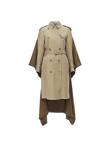 Burberry Burberry Cashmere Logo Trench Coat (view 2)